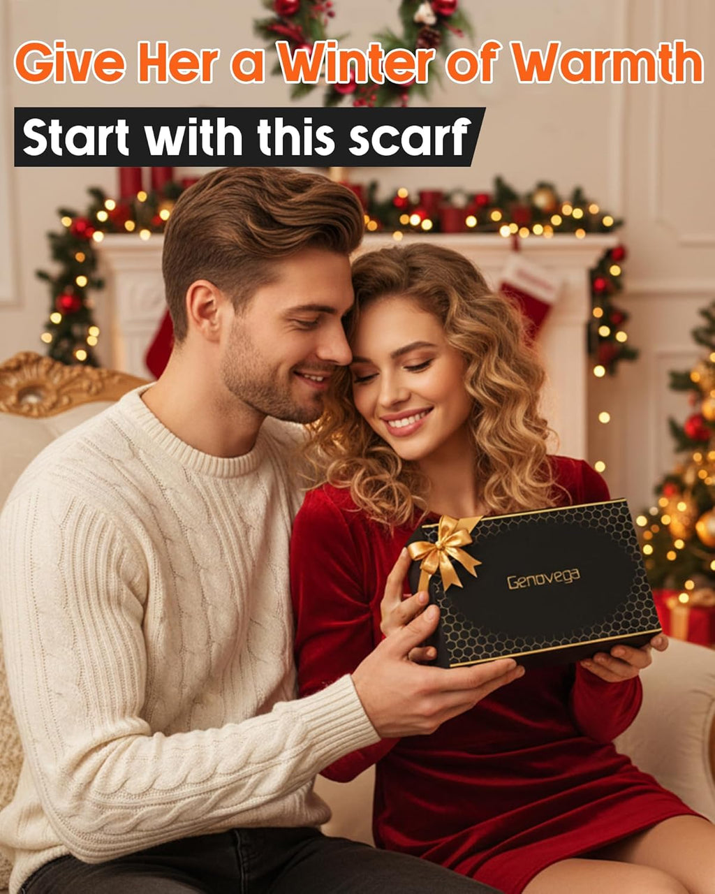 Heated USB Electric Scarf for Women Warm Neck