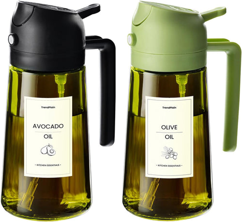 16oz Olive Oil Dispenser & Sprayer Bottle
