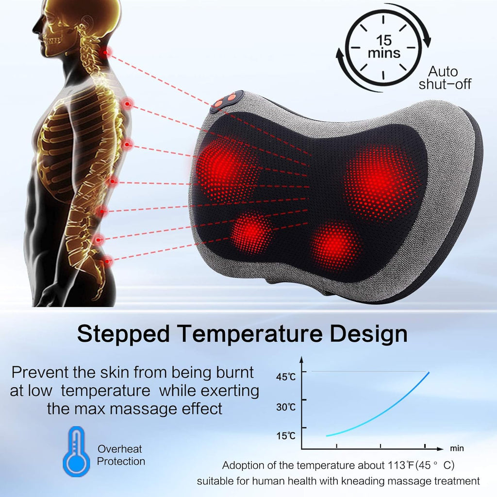 Shiatsu Back & Neck Massager with Heat