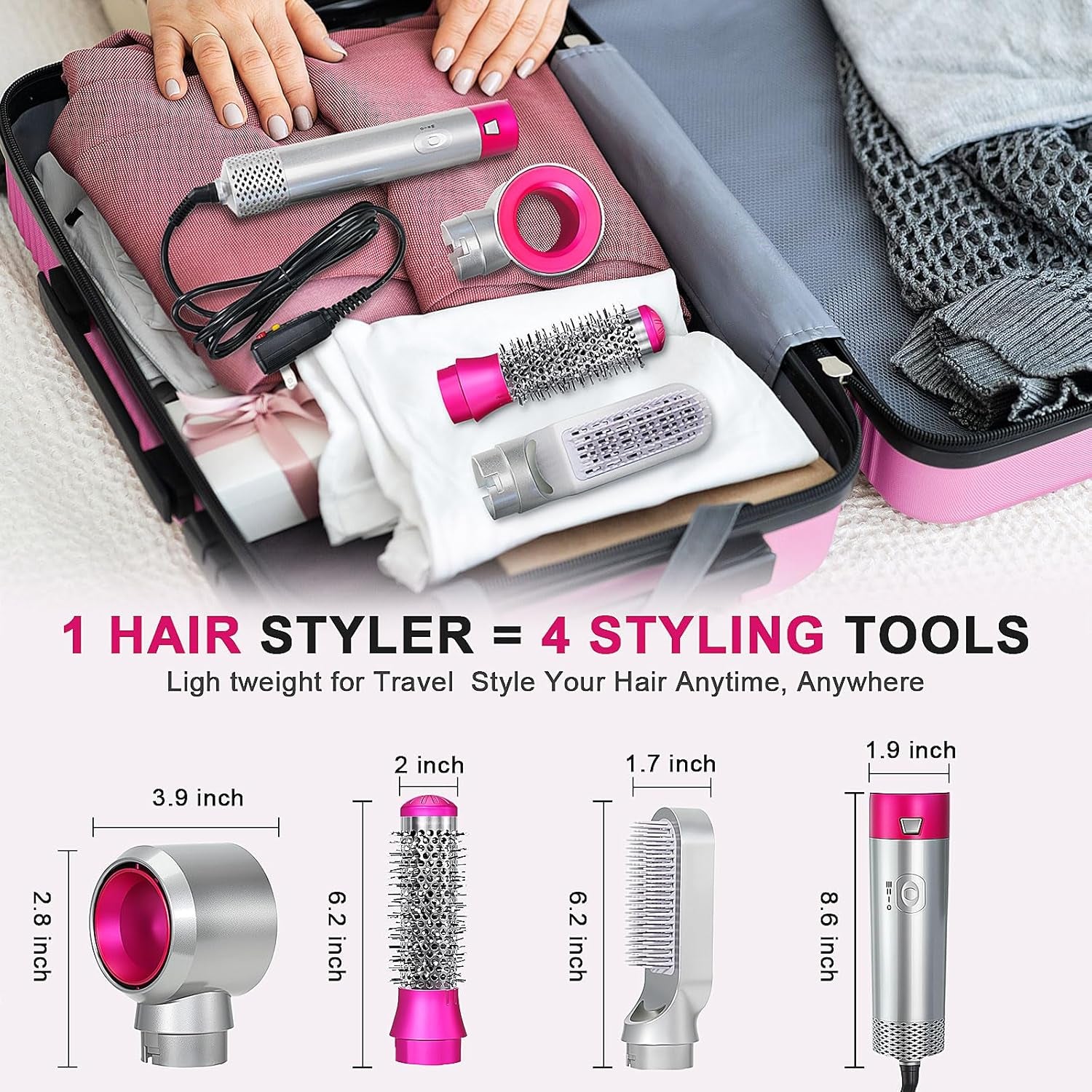 3-in-1 Hot Air Brush Blow Dryer Set