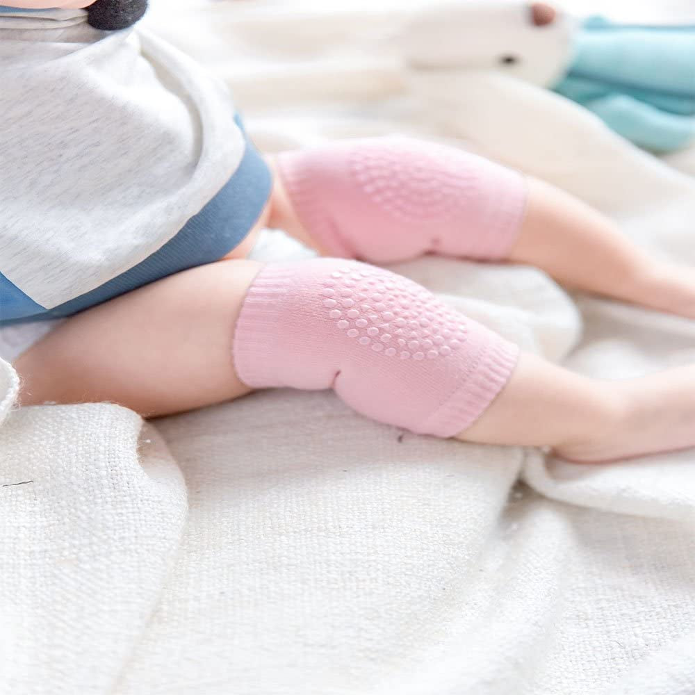 Baby Crawling Anti-Slip Knee Pads,Unisex Baby Toddlers Kneepads 5 Pairs