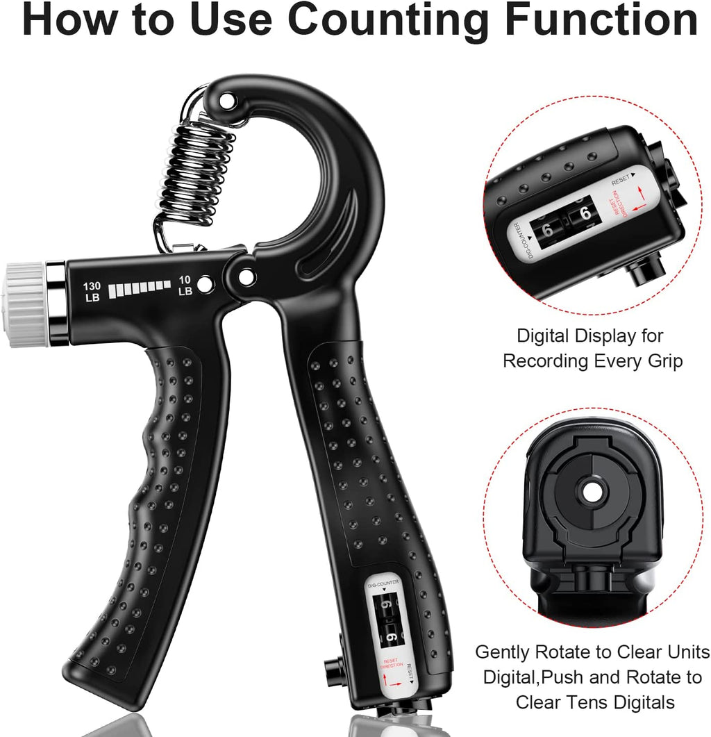 Adjustable Hand Grip Strengthener – 2 Pack
