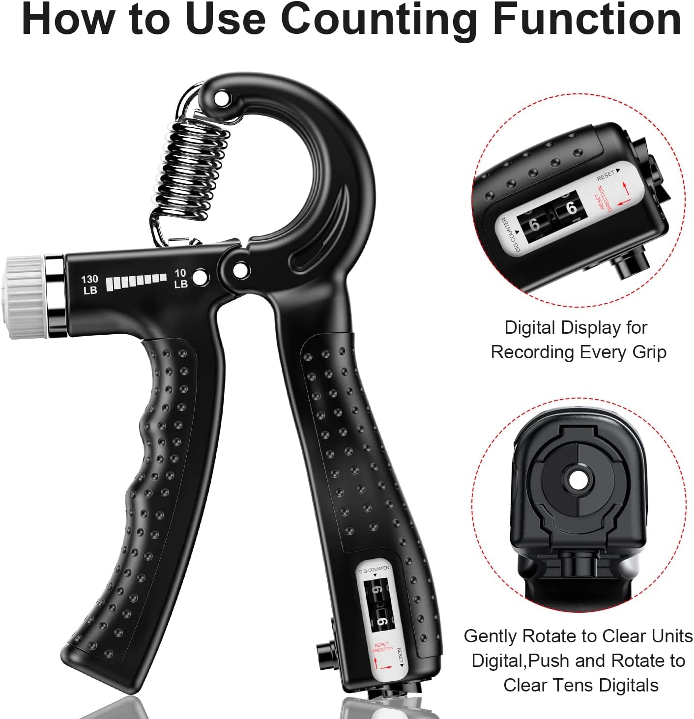 Adjustable Hand Grip Strengthener – 2 Pack