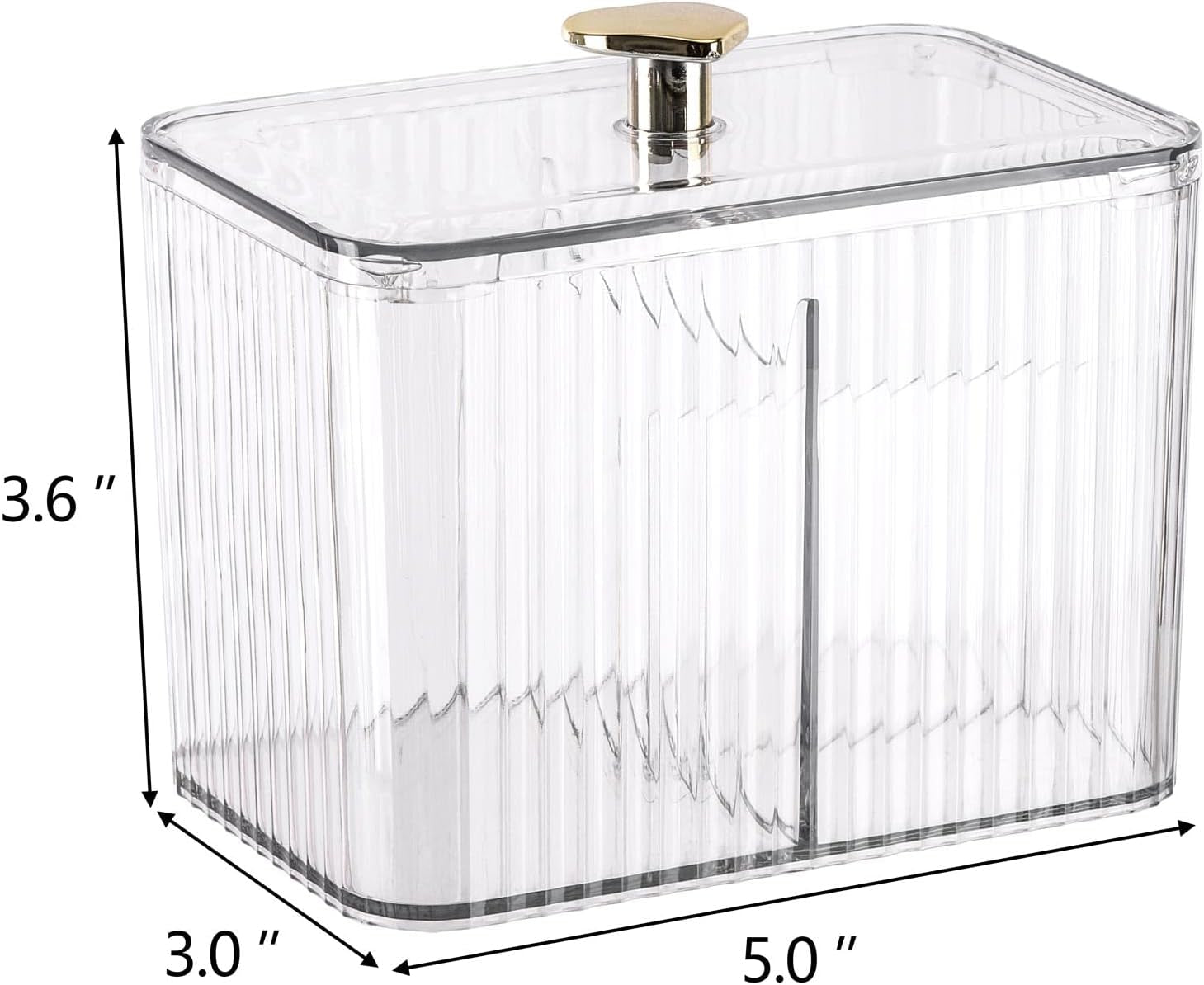 3-Section Qtip & Cotton Organizer Jar