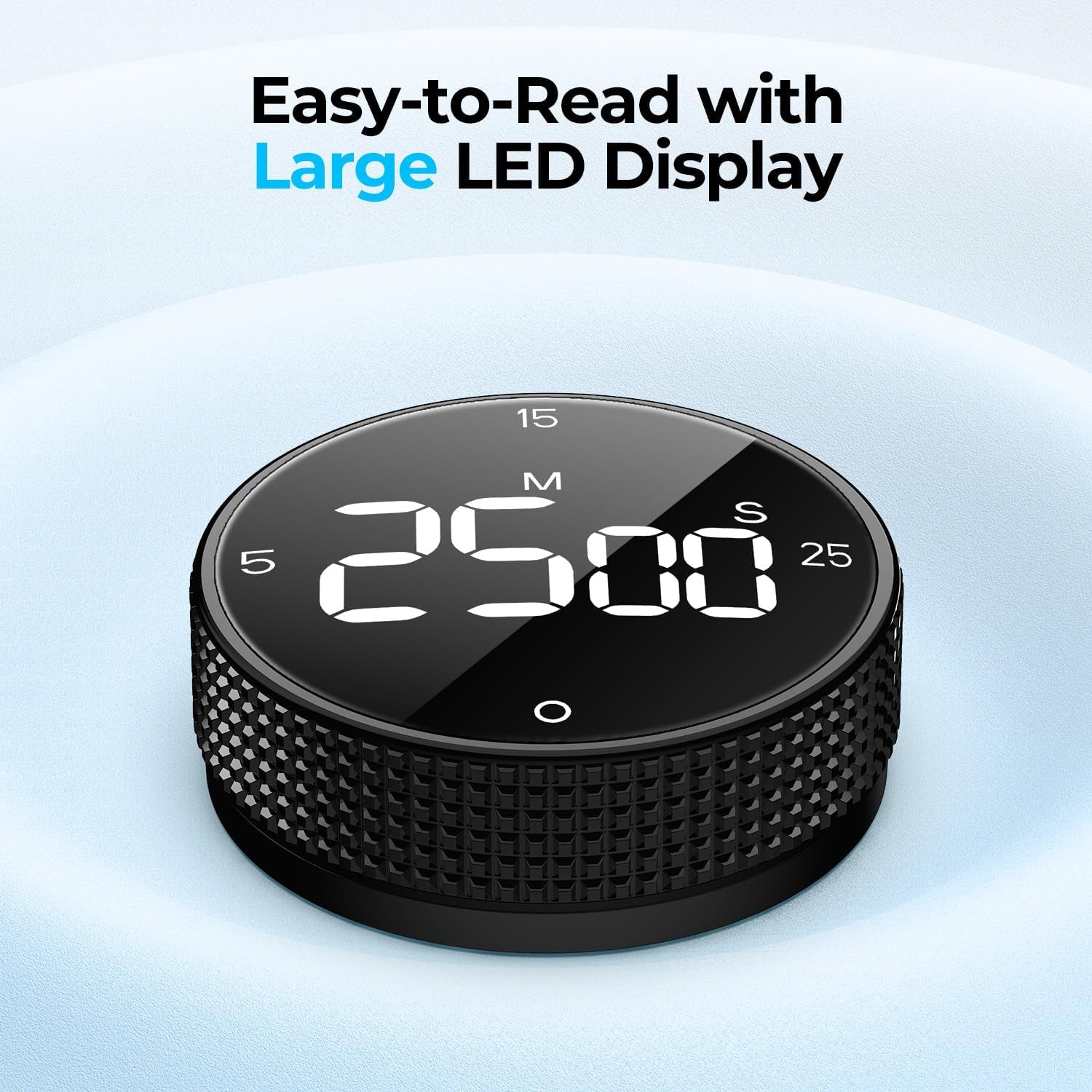 USB Rechargeable Magnetic Kitchen Timer