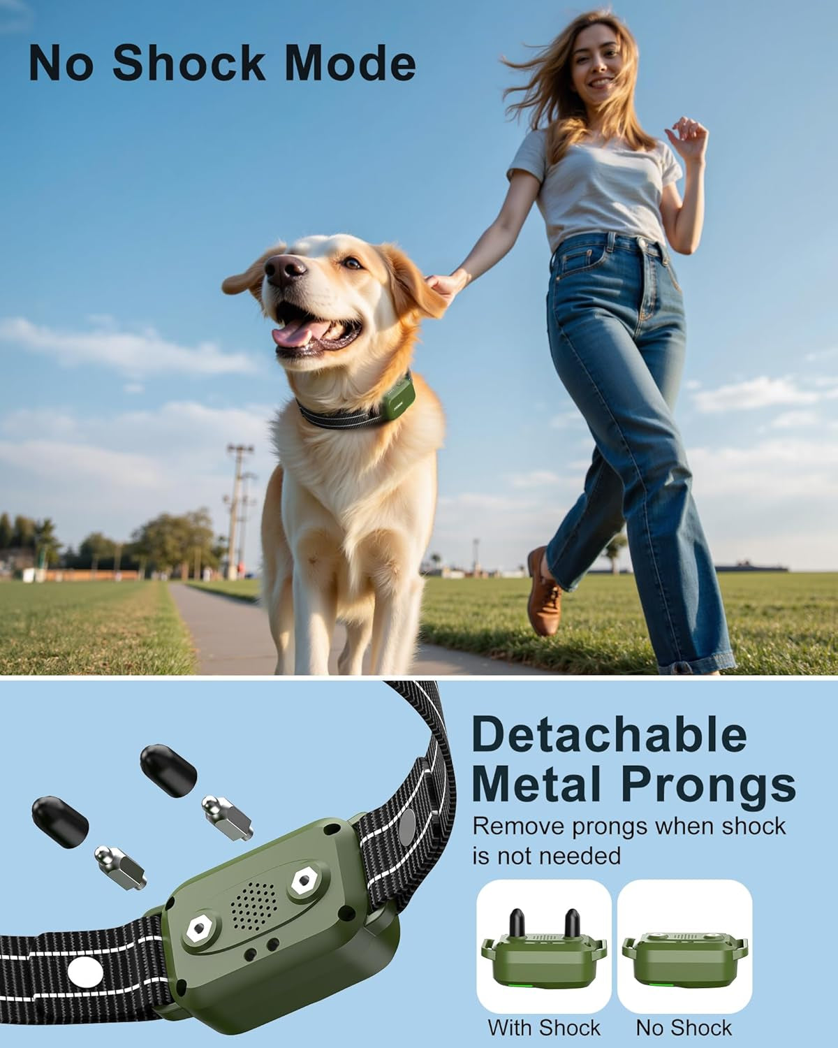 4500FT Dog Shock Collar – Waterproof & Rechargeable