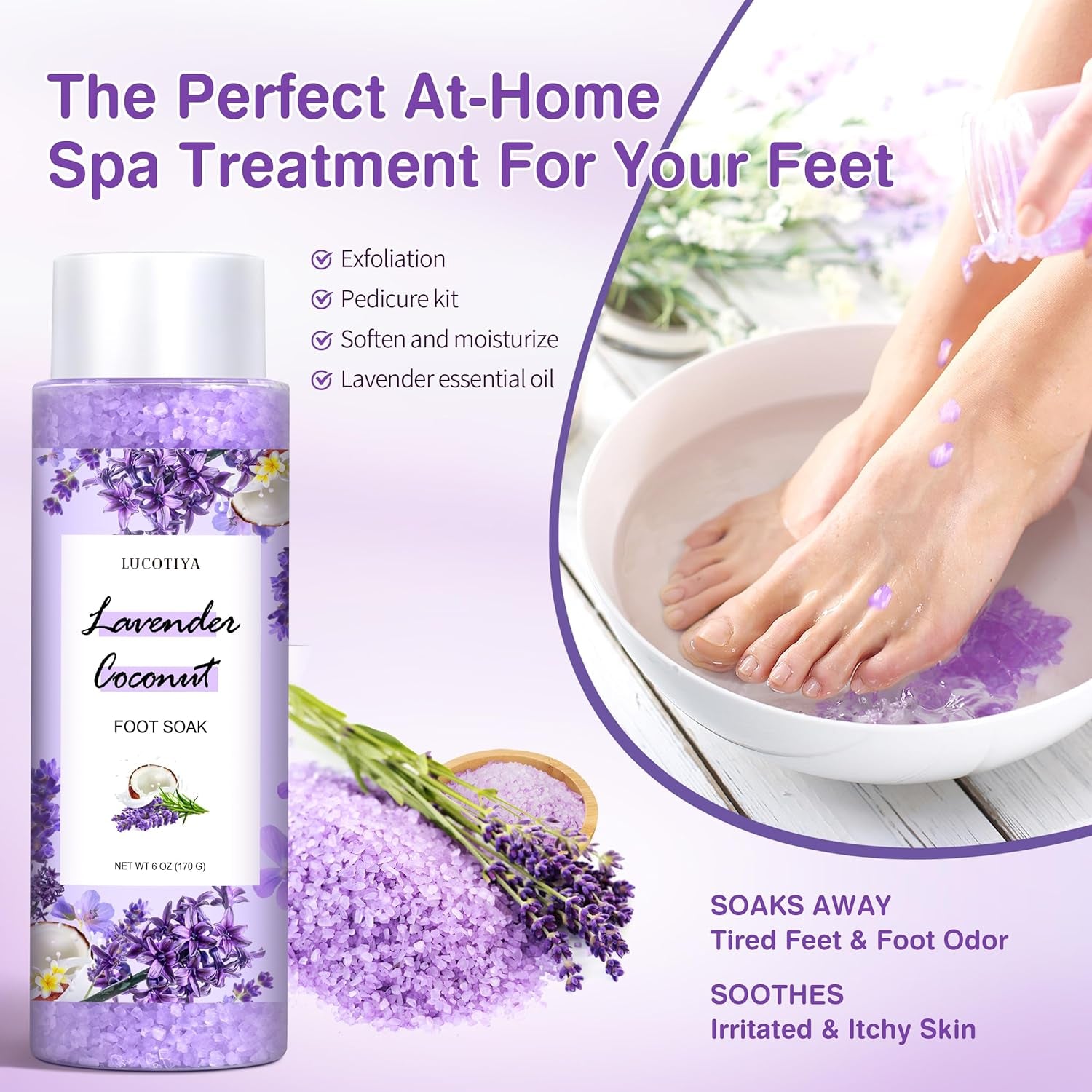 Lavender Foot Soak & Spa Kit