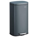 8-Gallon Stainless Steel Step Trash Can – Green