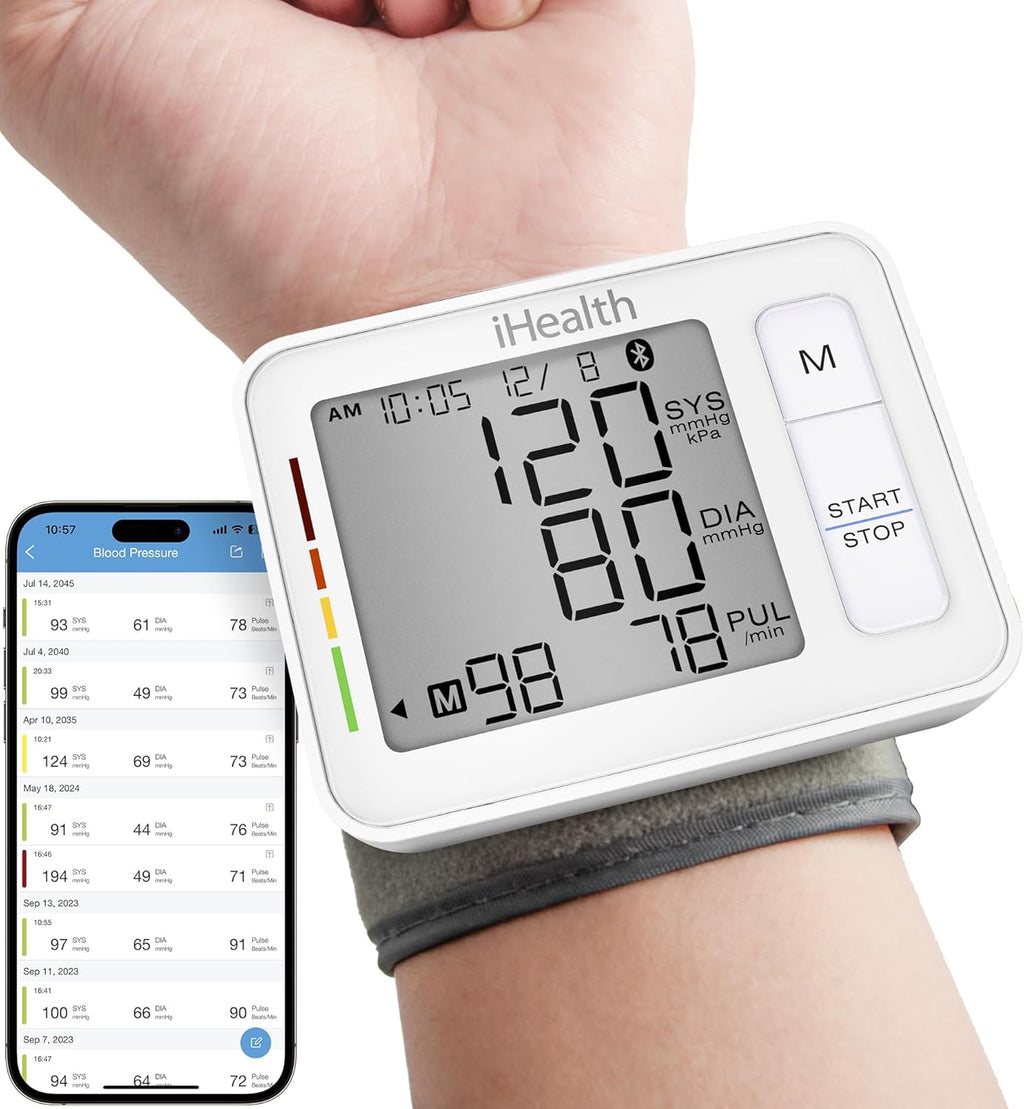 Push Wrist Blood Pressure Monitor – Bluetooth