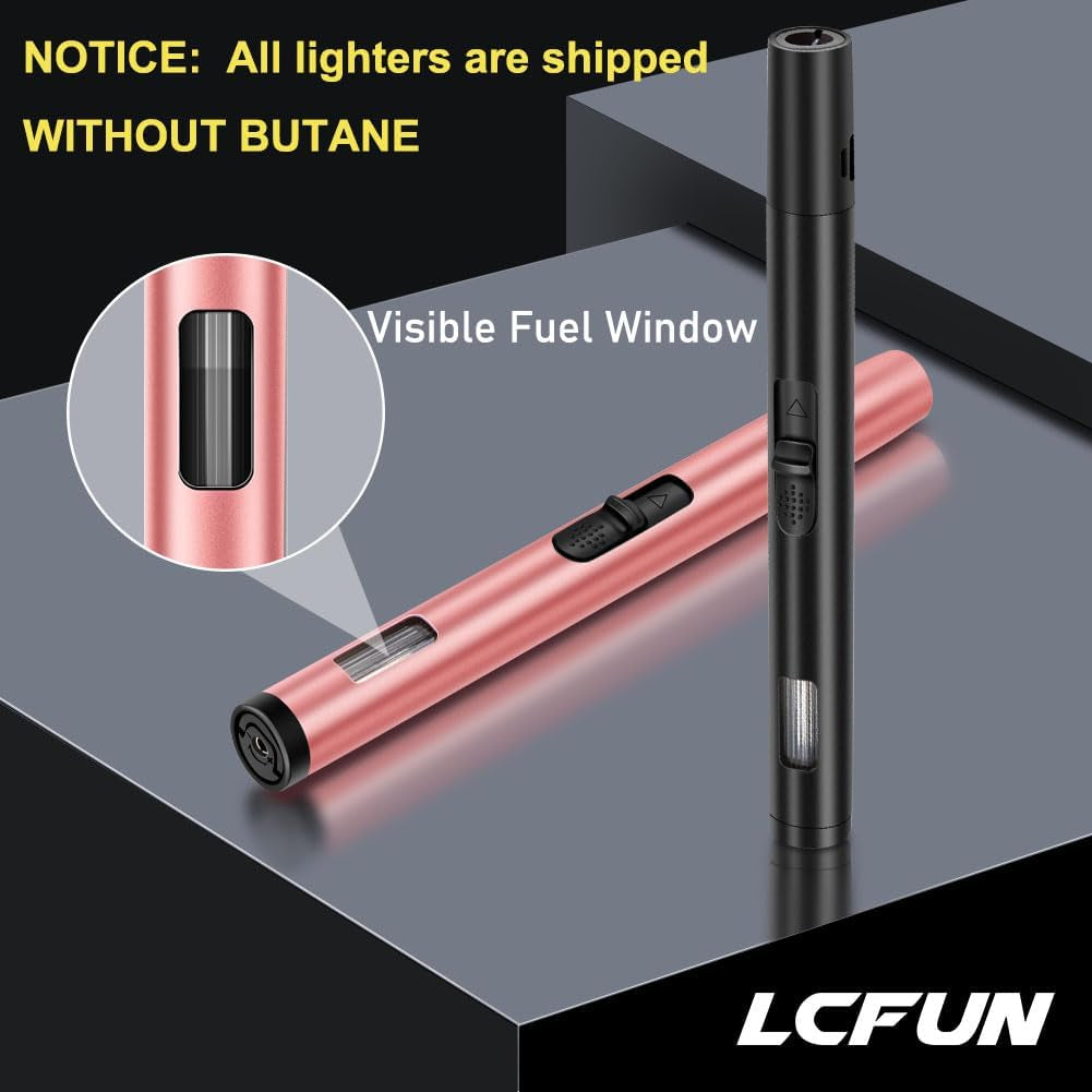 2-Pack Refillable Butane Torch Lighters