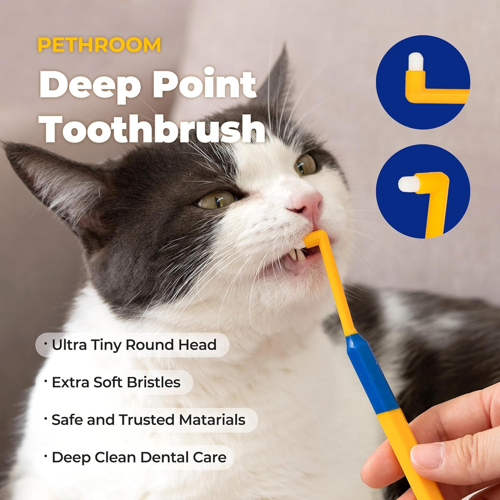 Pet Toothbrush for Cats & Small Dogs Dental Care