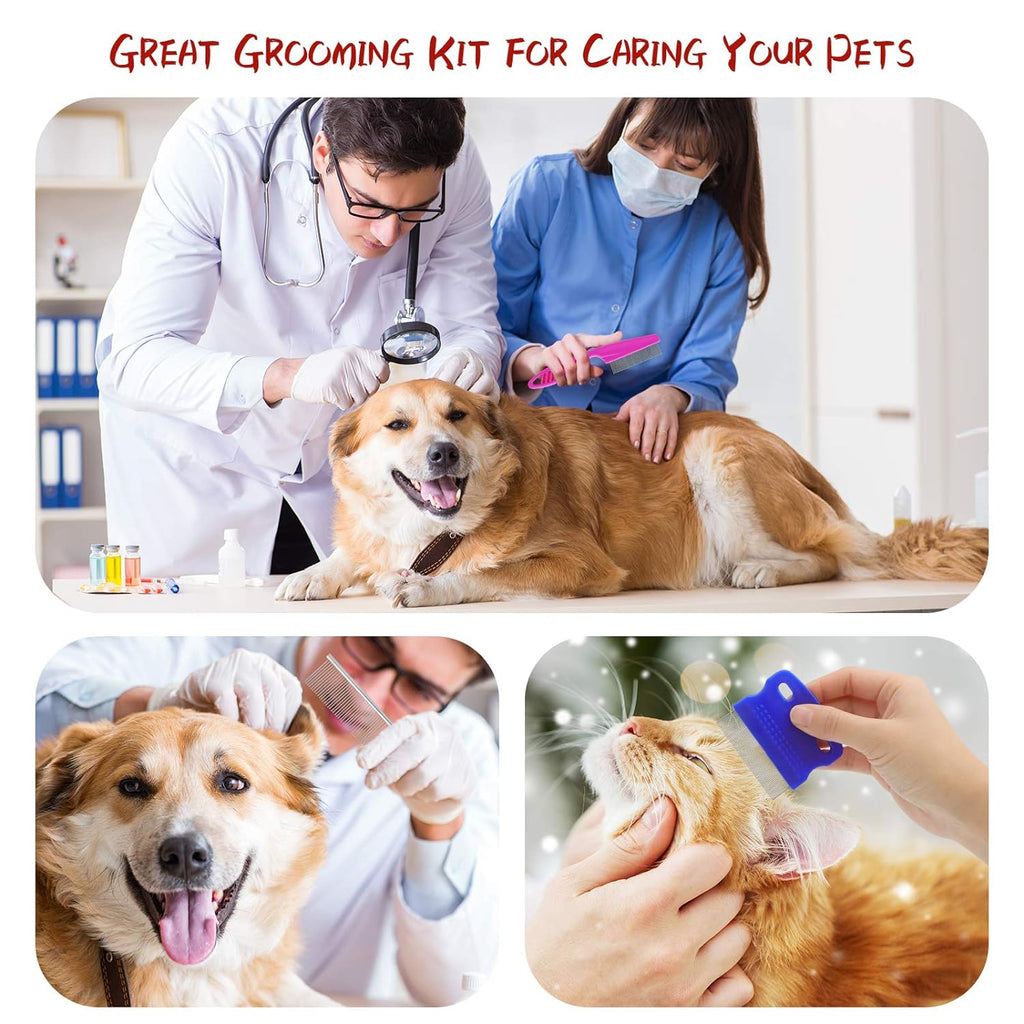 2-in-1 Pet Grooming Comb – Small Dogs & Puppies