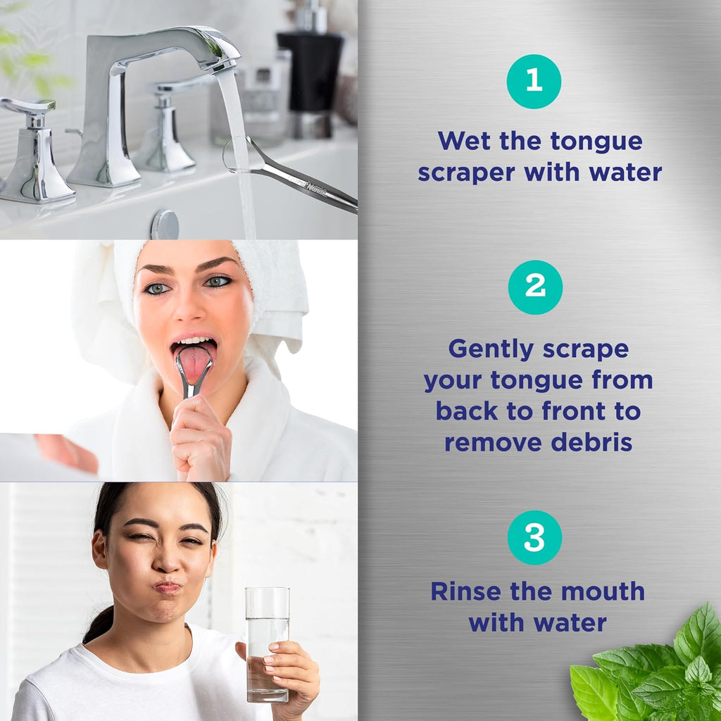 Stainless Steel Tongue Scraper 2-Pack