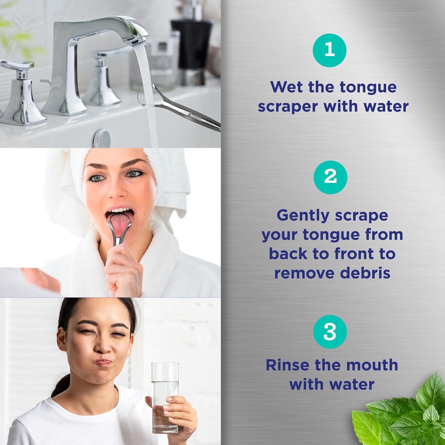 Stainless Steel Tongue Scraper 2-Pack