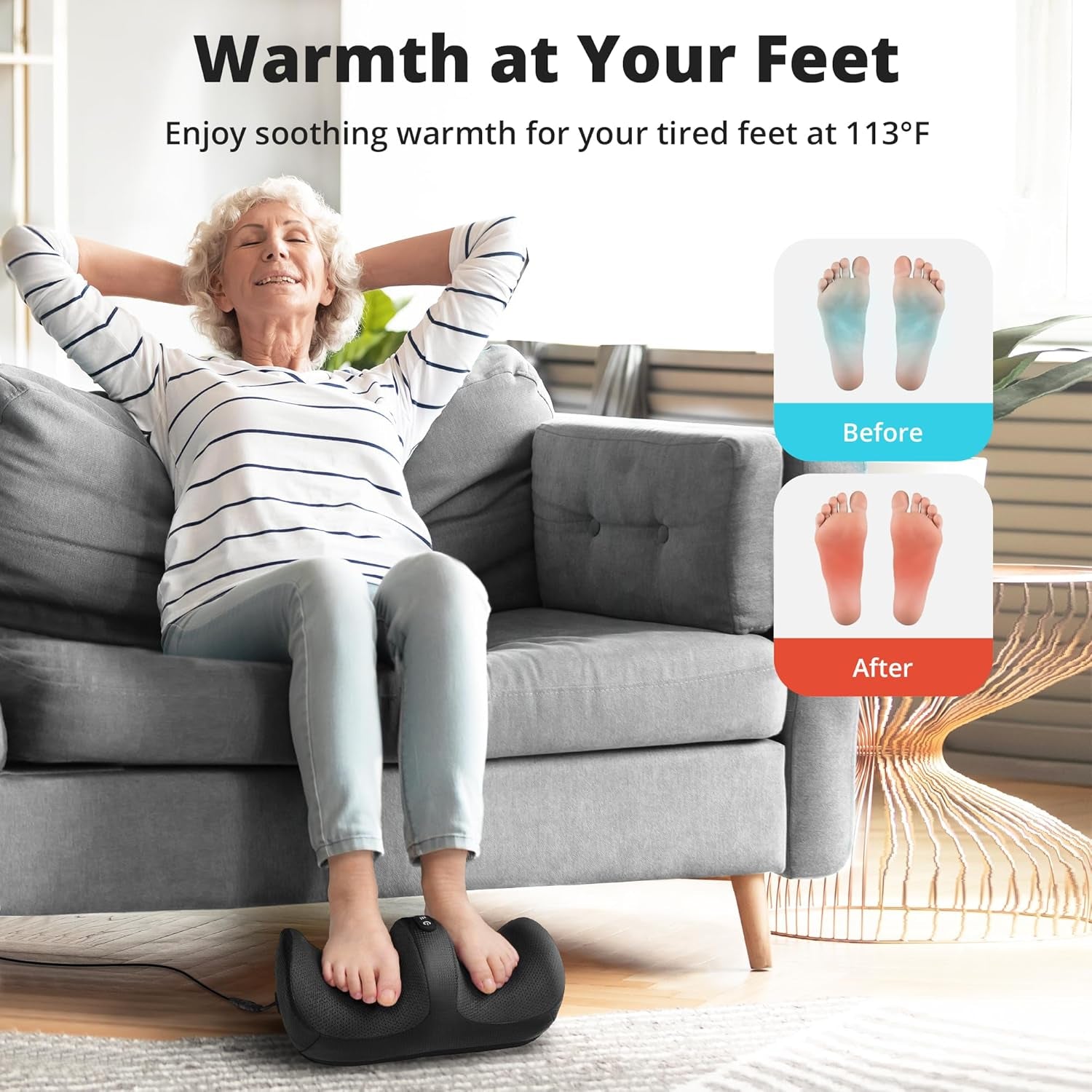 Shiatsu Foot & Calf Massager with Heat