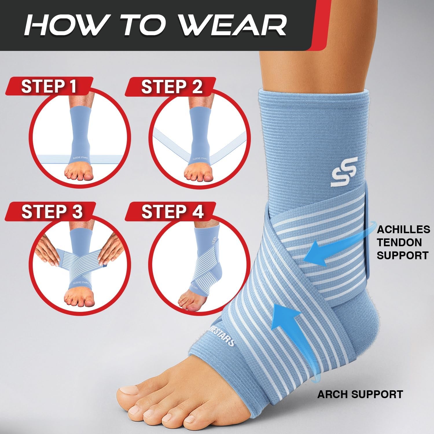Ankle Support Brace for Sprains & Pain Relief