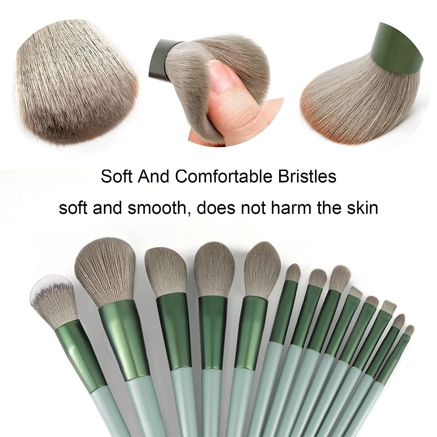 22PCS Makeup Brush Set – Green