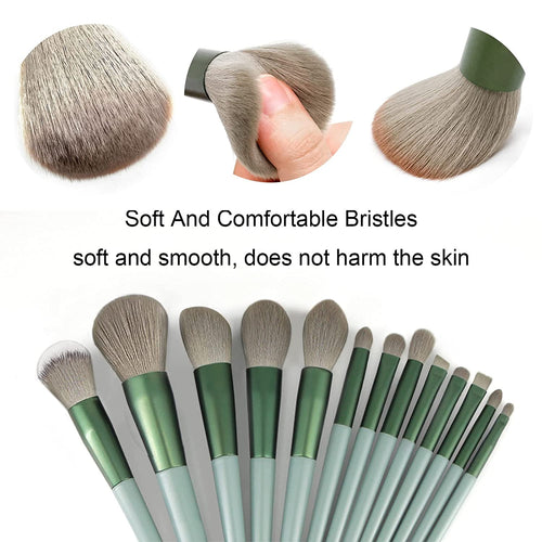 22PCS Makeup Brush Set – Green