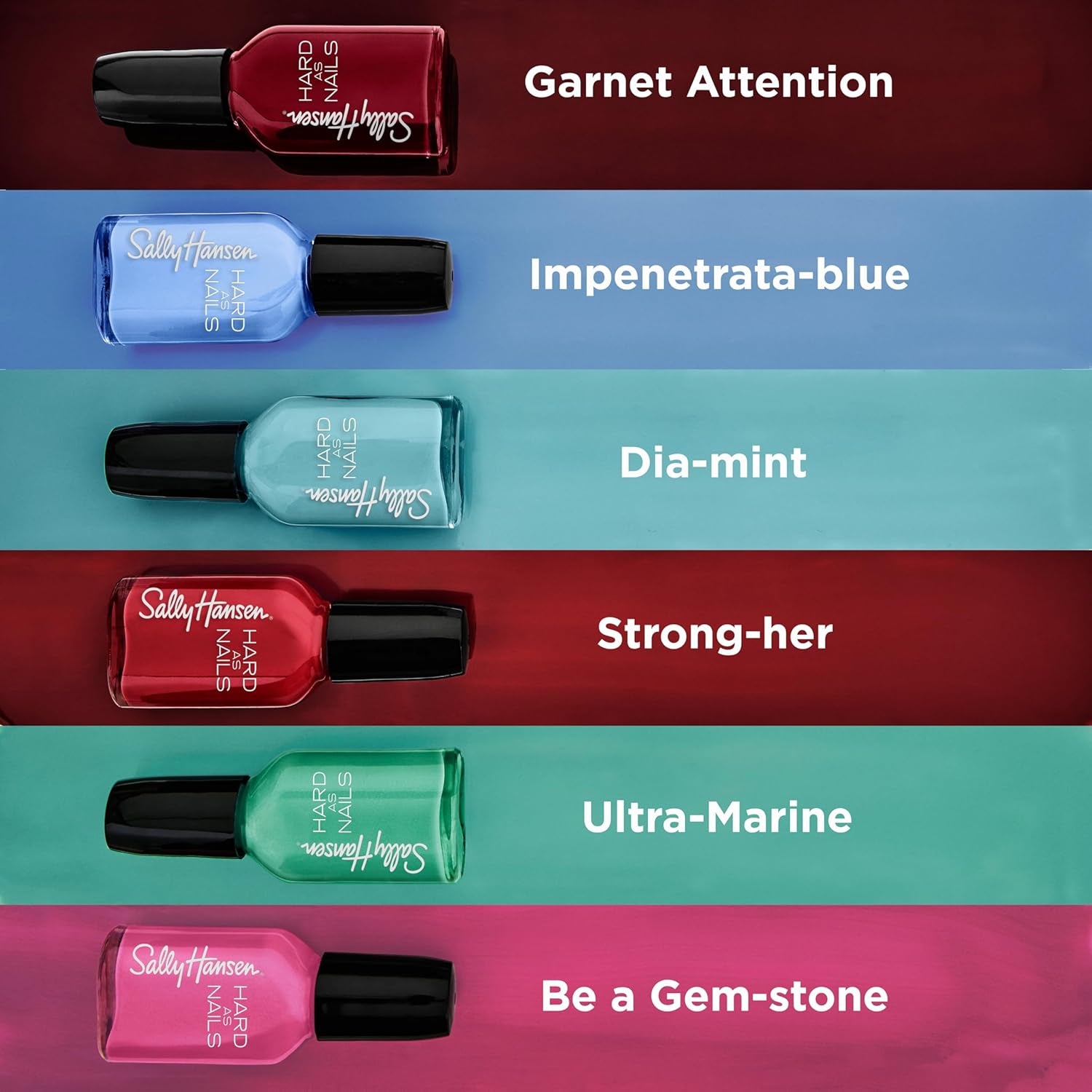 Hard as Nails Garnet Red Nail Polish