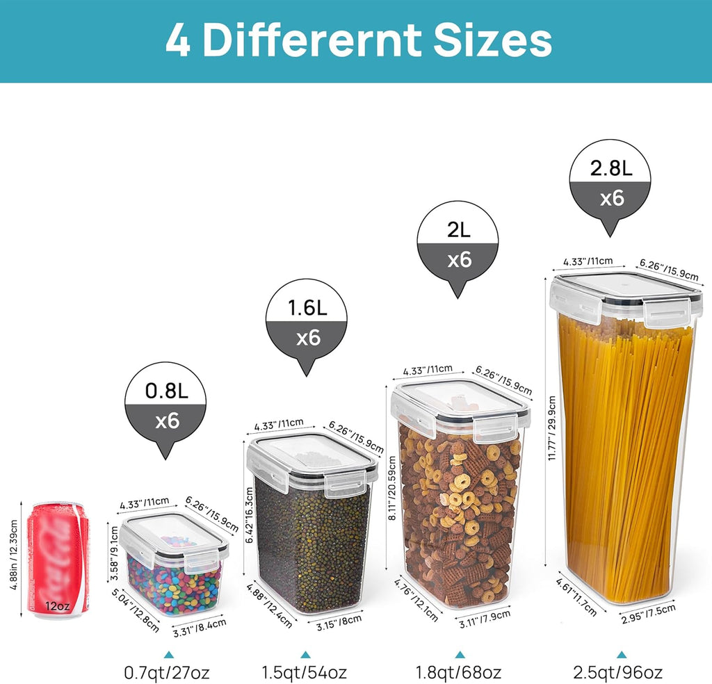 24-Piece Airtight Food Storage Container Set
