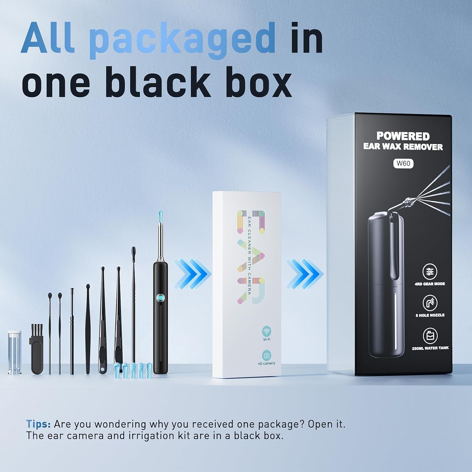 Electric Ear Wax Removal Kit with Camera