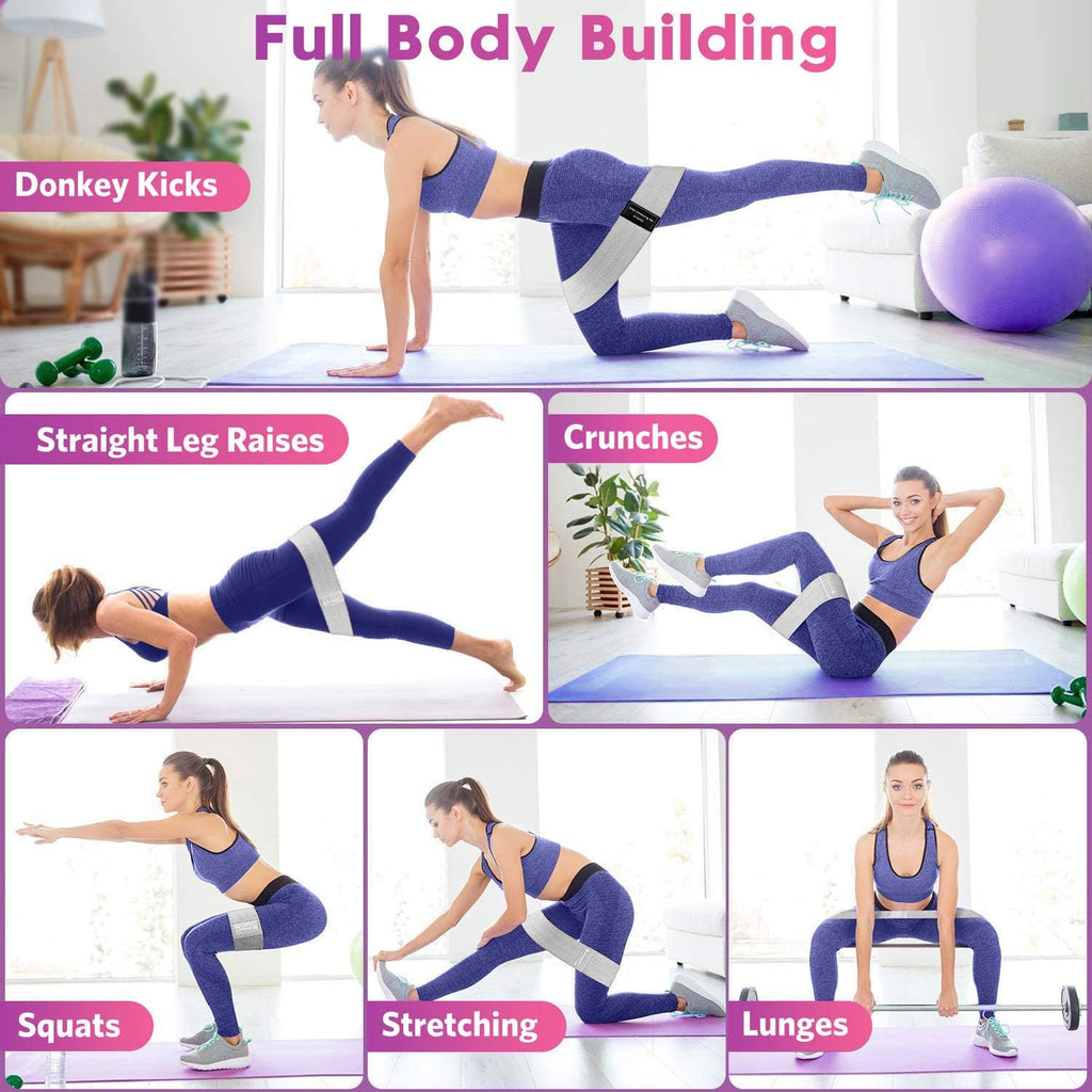 Resistance Bands Set – 3 Elastic Pilates Bands