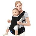 Baby Carrier with Hip Seat, 6-In-1 Baby Carrier Newborn to Toddler, Adjustable Detachable Infant Baby Hip Seat Carrier for 0-36Months (Black)