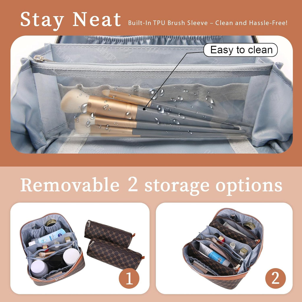 3-Pcs Travel Makeup Bag Set