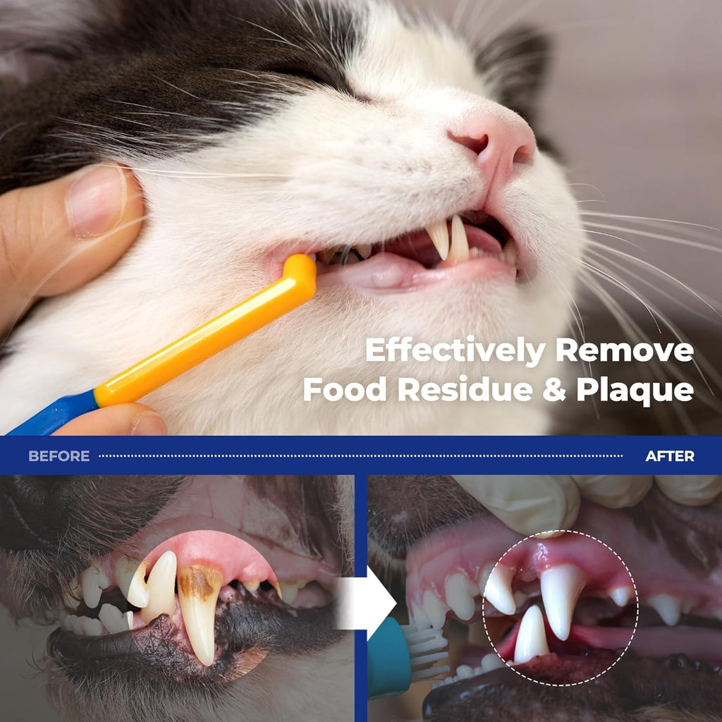 Pet Toothbrush for Cats & Small Dogs Dental Care