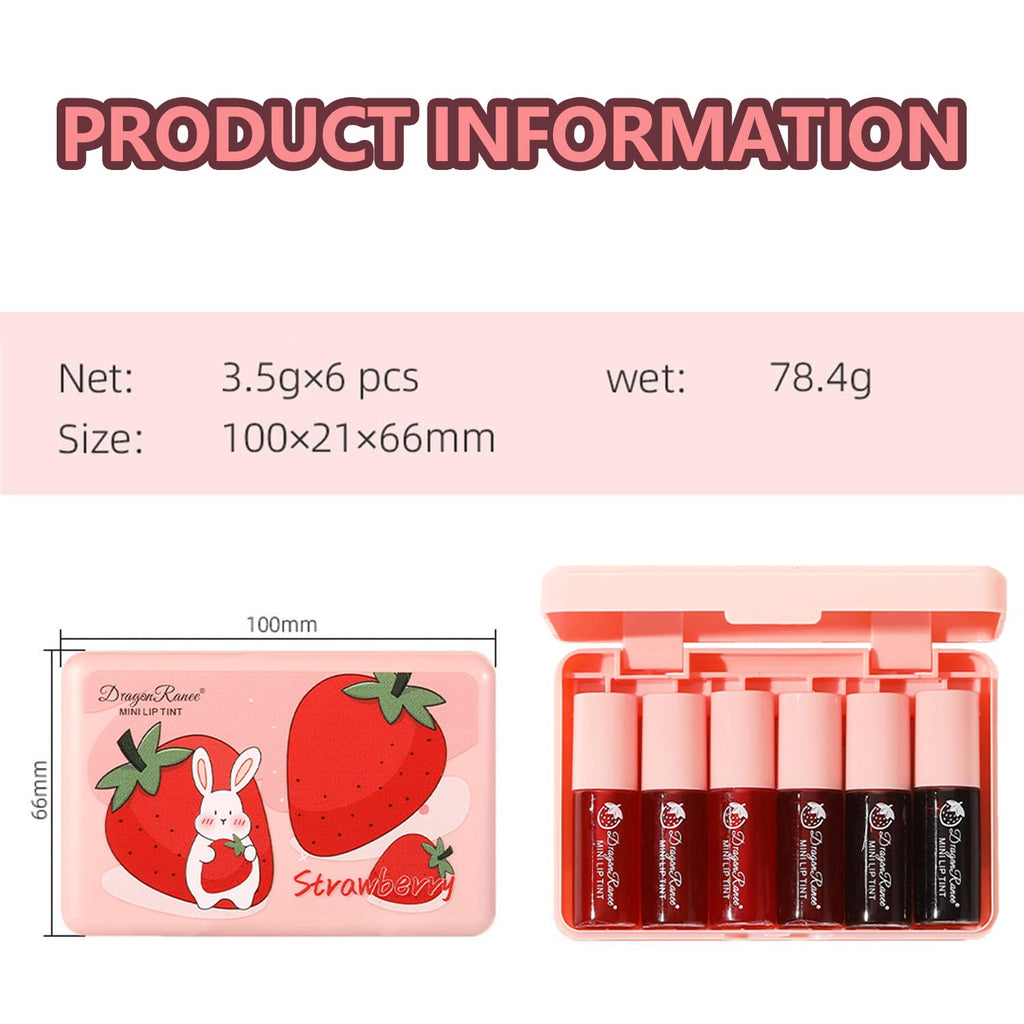 6-Color Mini Lip Tint & Blush Set