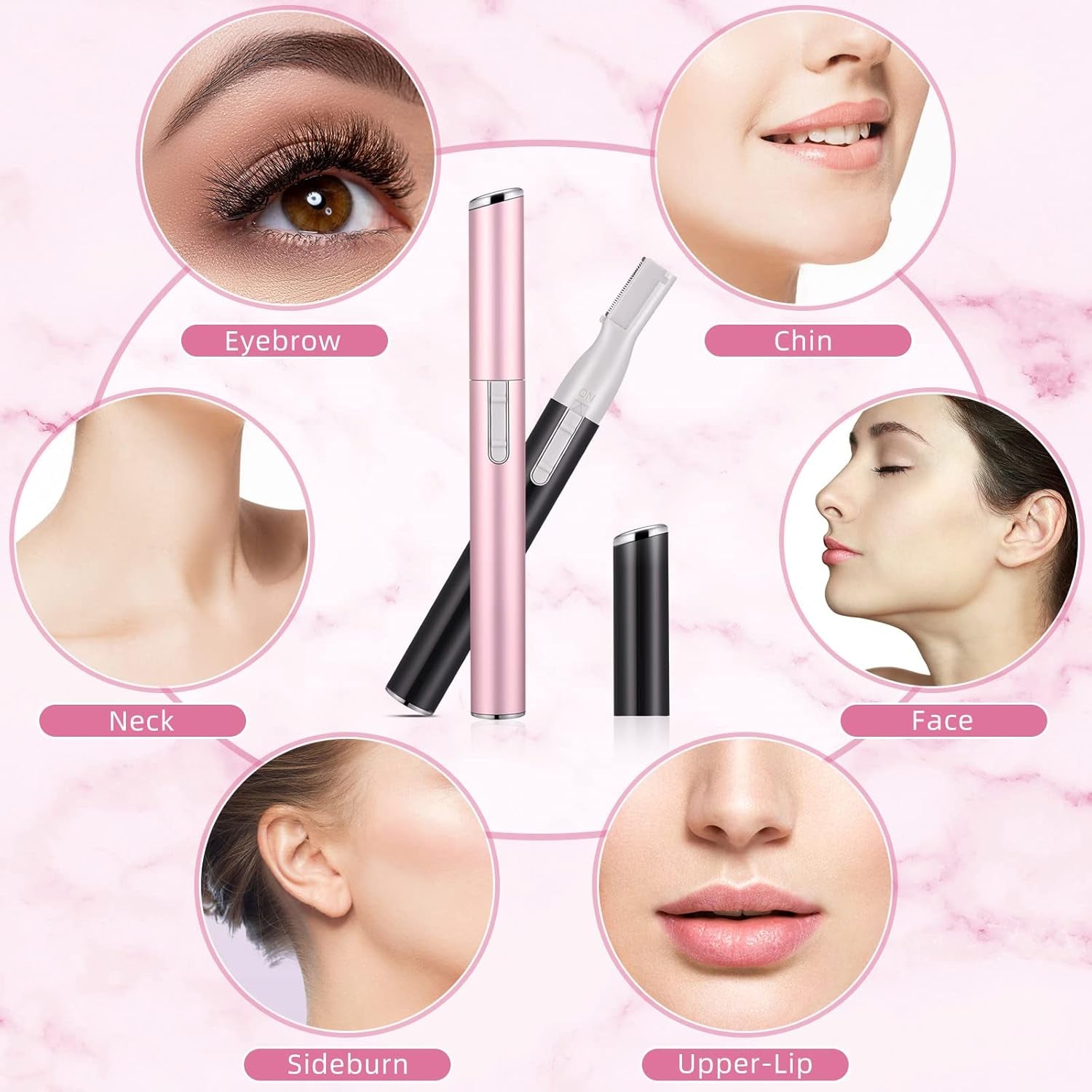 2-in-1 Electric Eyebrow & Face Trimmer