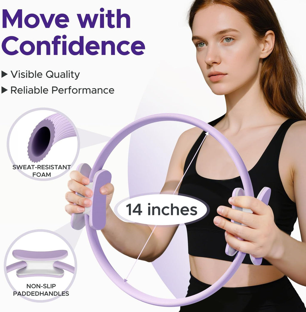 Pilates Ring Kit for Women Home Workout Set