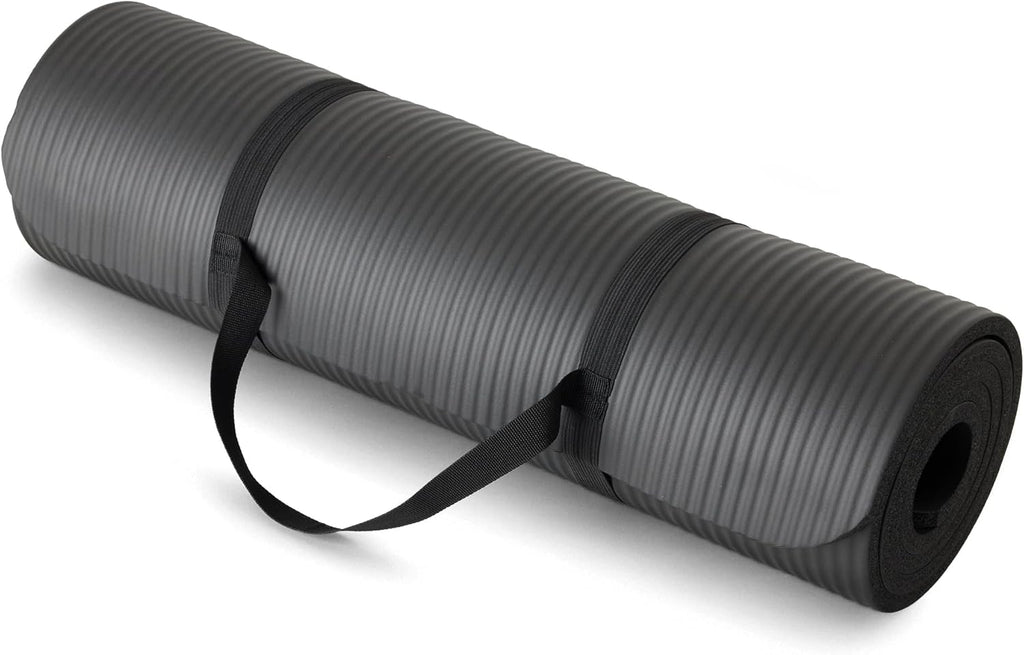 Extra Thick Yoga & Exercise Mat with Strap
