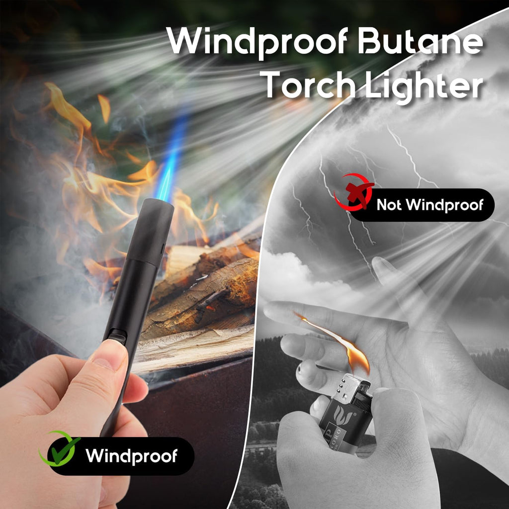 2-Pack Refillable Butane Torch Lighters