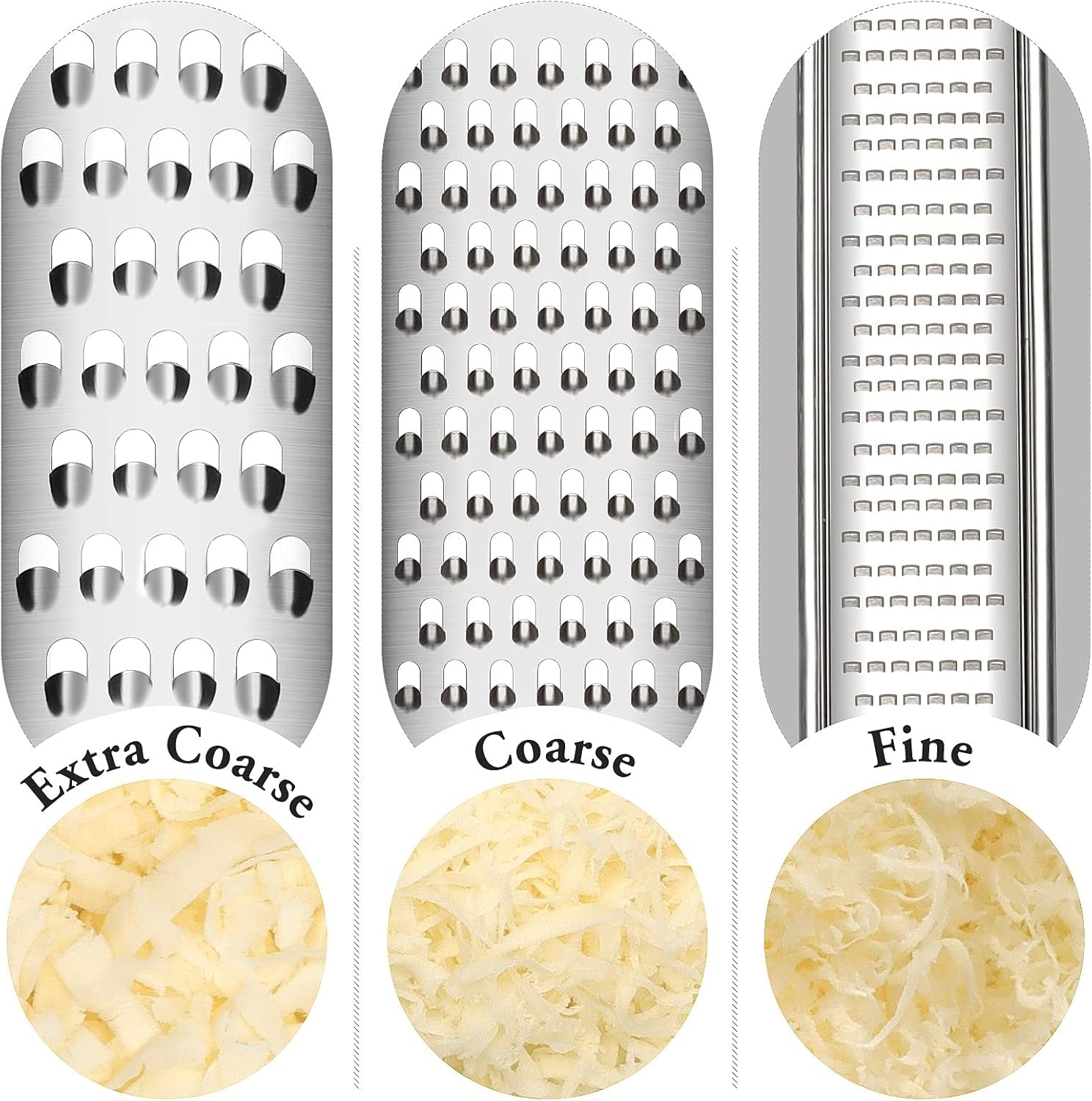 3-Piece Lemon Zester & Grater Set (Black)