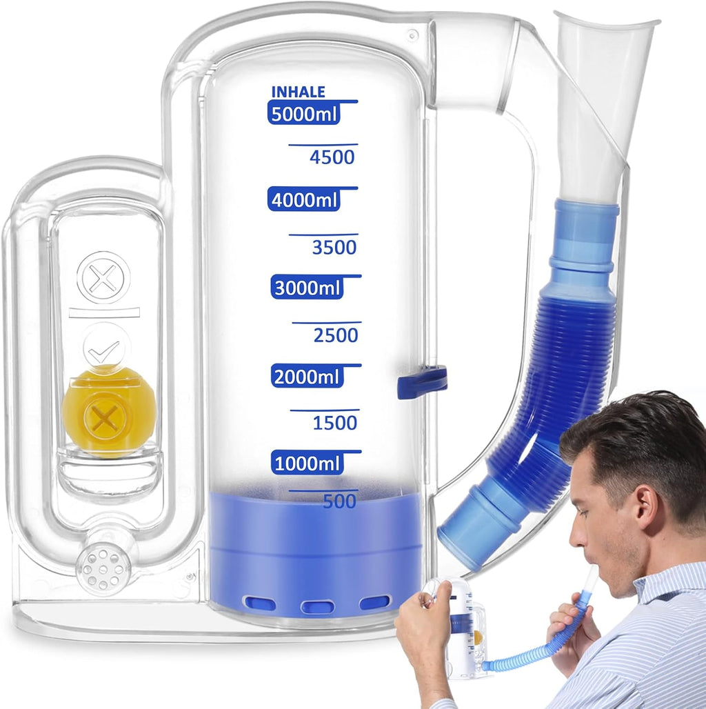 Incentive Spirometer Breathing Exercise Device