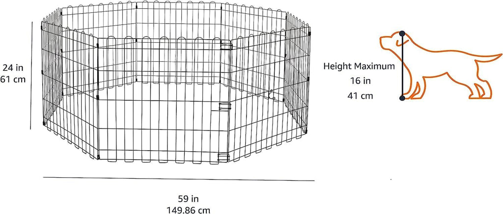 Foldable Octagonal Dog Playpen - Extra Small