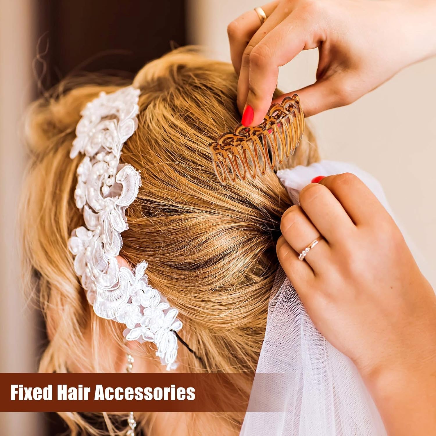 24PCS French Hair Side Combs for Women & Girls