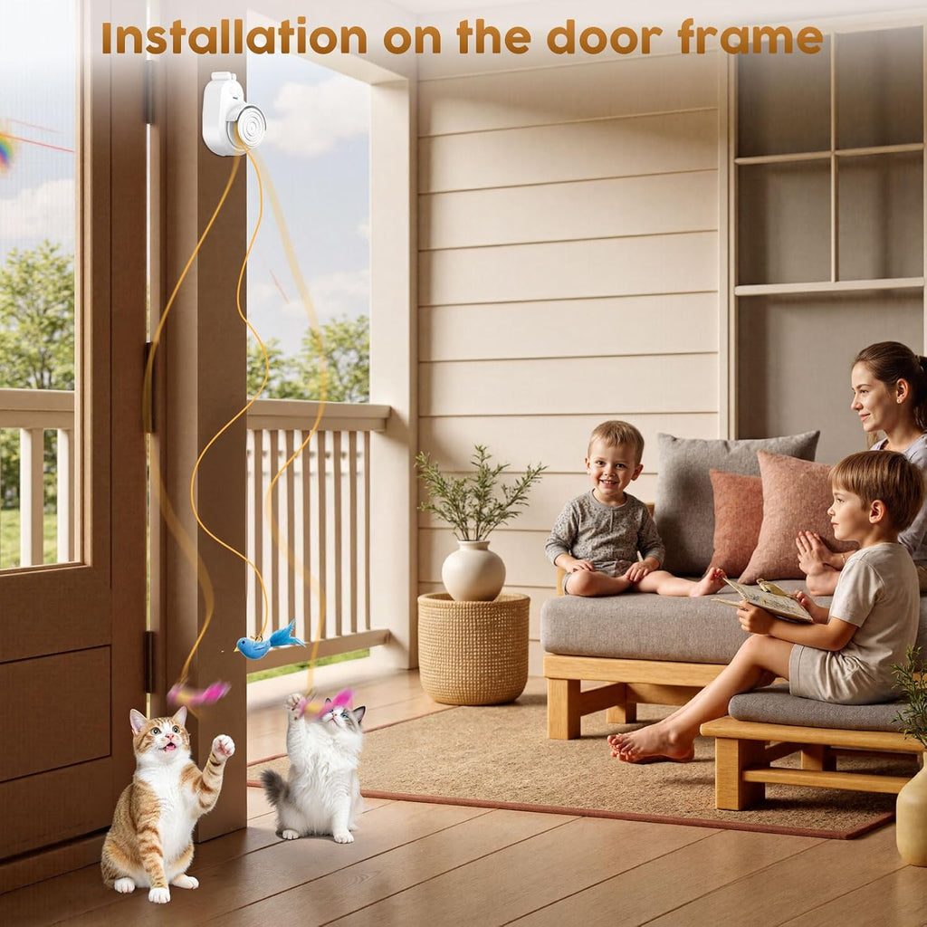 Interactive Cat Toy – Flying Bird & Mouse