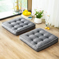 Floor Pillow Set of 2 – Memory Foam Cushions