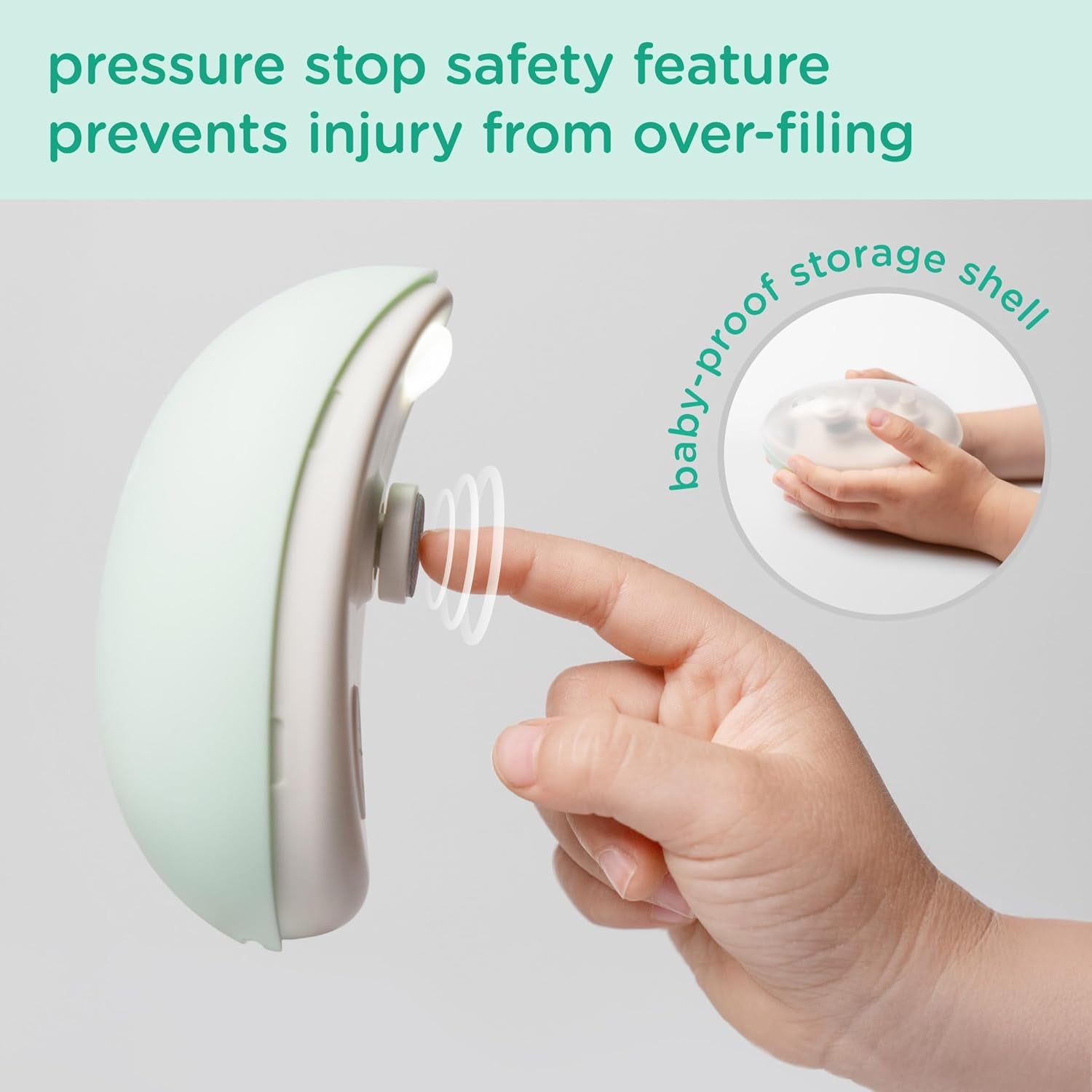 Rechargeable Electric Baby Nail Trimmer | Newborn Nail Clipper | Electronic File for Babies | Infant/Toddler Nail Grooming Kit | Portable Manicure Essentials | LED Light Fingernail Cutter Set