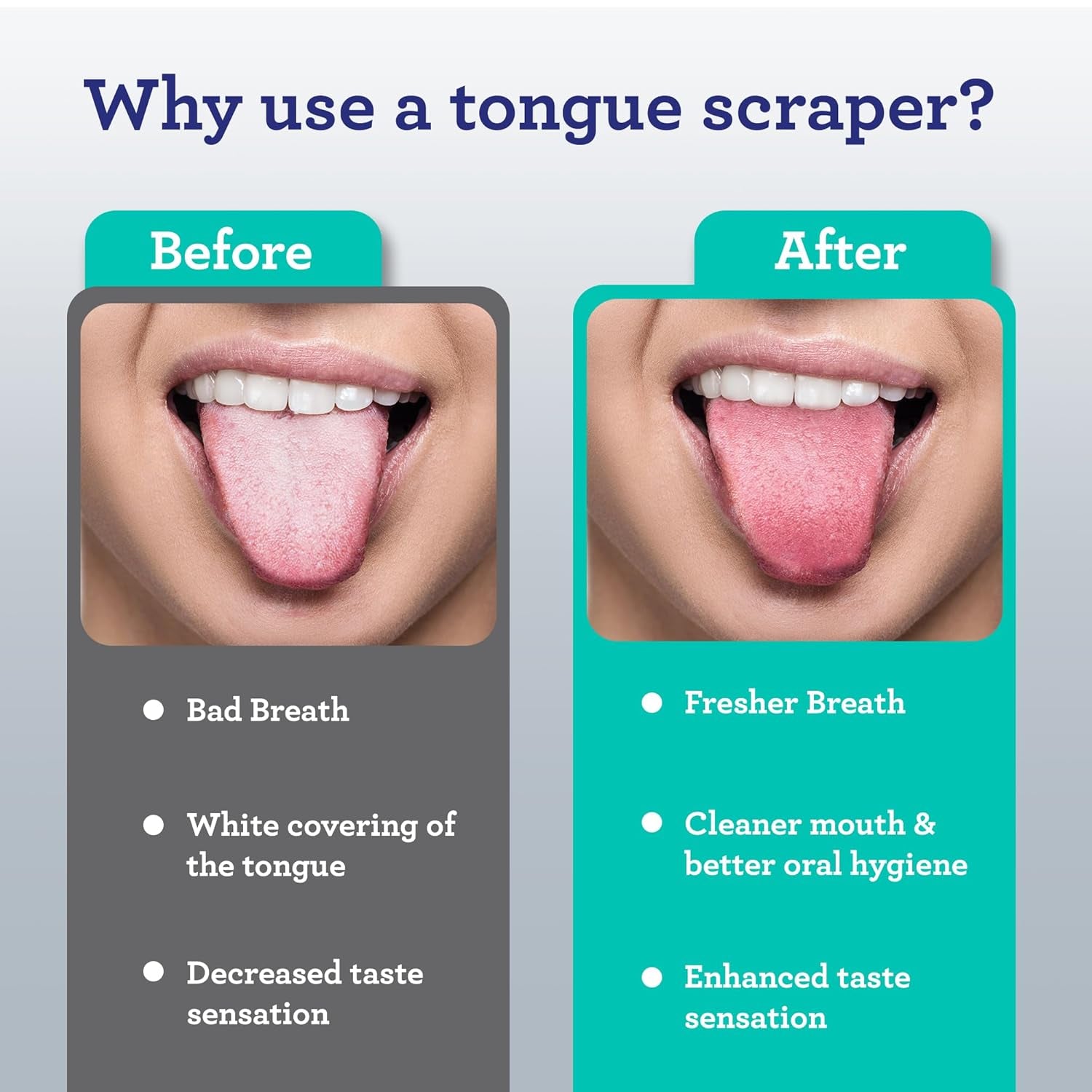 Stainless Steel Tongue Scraper 2-Pack