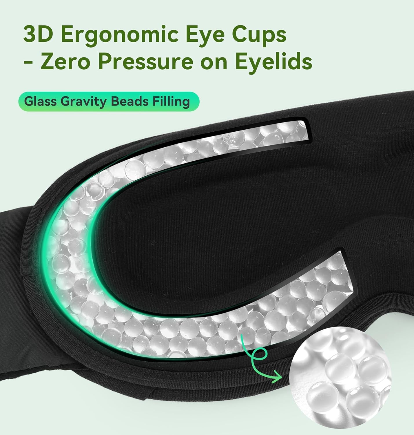 Bamboo Cotton Weighted Bluetooth Sleep Mask