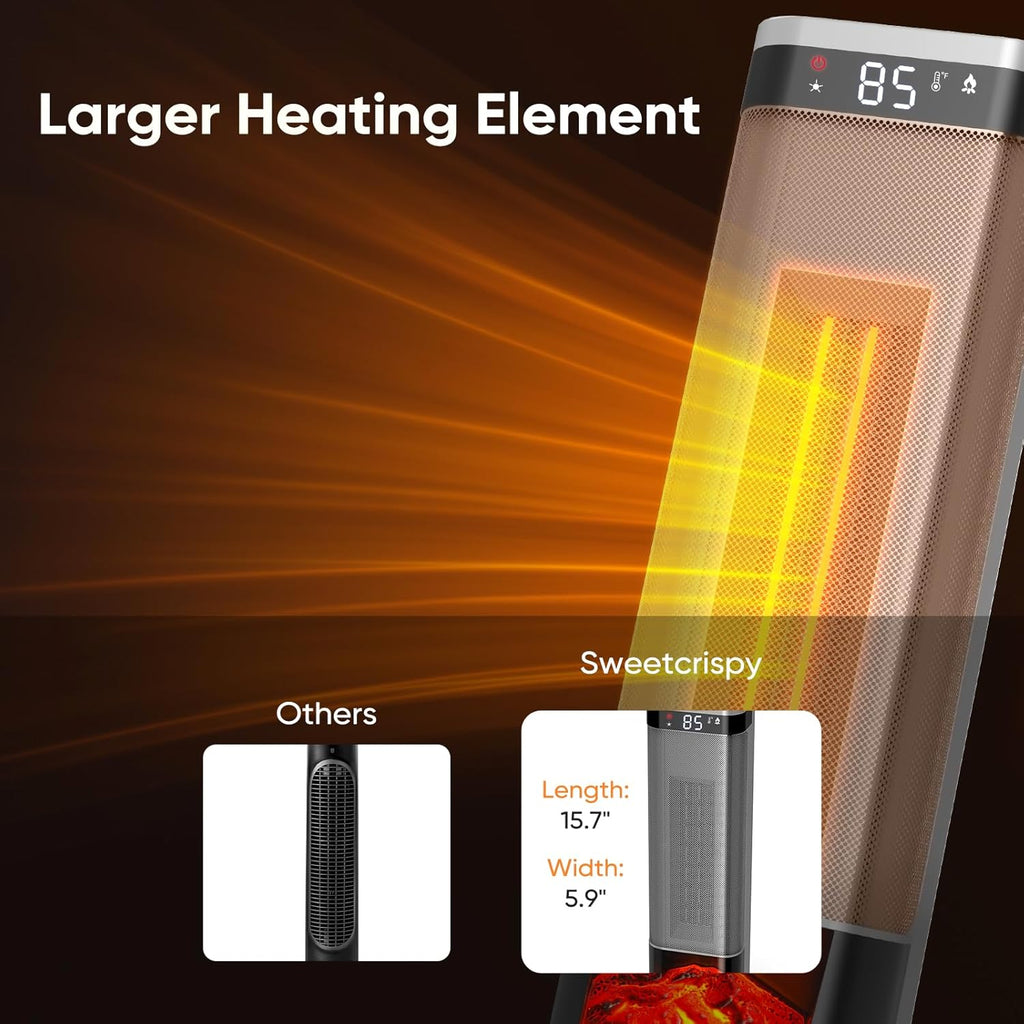 Portable Space Heater 24" Indoor with Remote