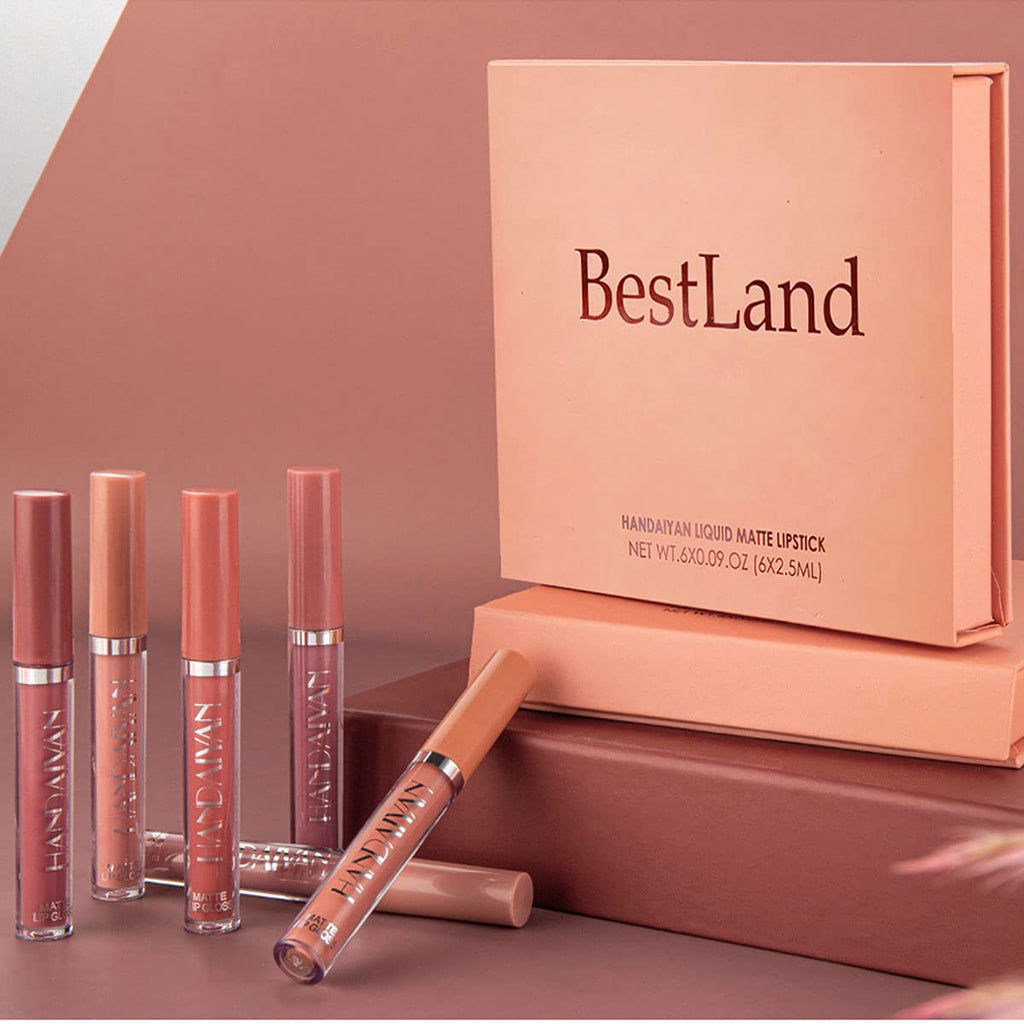 6PCS Matte Liquid Lipstick Long-Lasting Set