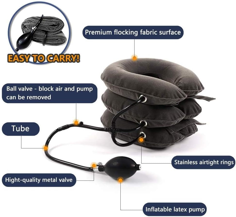 Inflatable Cervical Neck Traction Device – Pain Relief