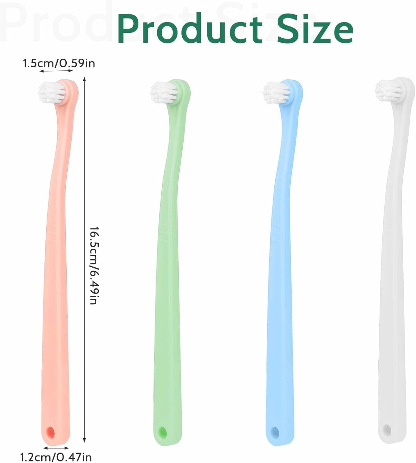 4 Pack Small Dog Toothbrush Pet Toothbrush Cat Tooth Brush Puppy Toothbrush Mini