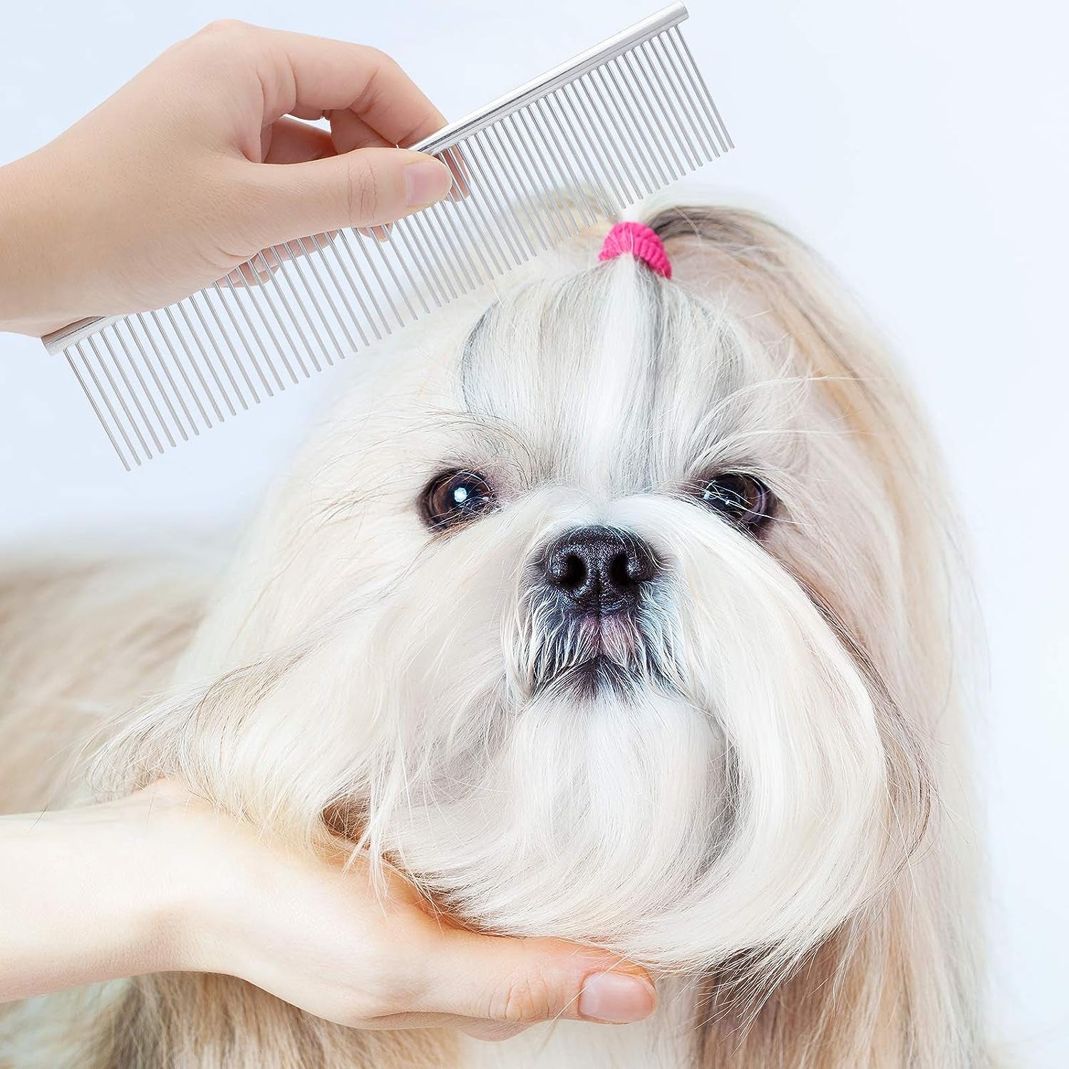 2-in-1 Pet Grooming Comb – Small Dogs & Puppies