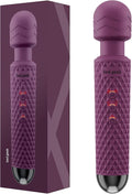 Cordless Wand Massager – 20 Patterns, 8 Speeds