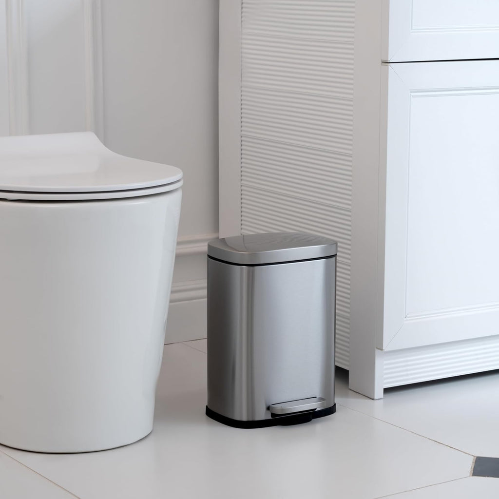 Mini Trash Can 5L Stainless Steel Bathroom